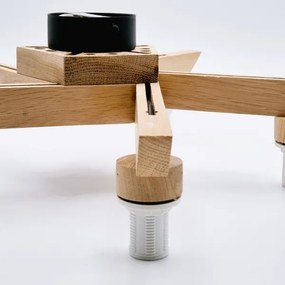 Prisadený luster ANTONIO 5xE14/40W/230V dub