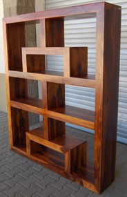 furniture-nabytek.cz - Policová knižnica 140x180x35 z dreva palisander