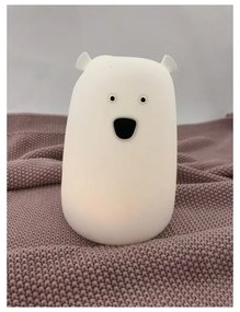 LED RGB Detská dotyková lampička BEAR LED/0,8W/5V biela + USB