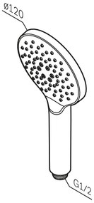 Sprchová Hlavica AM.PM Like F02LA000 chróm