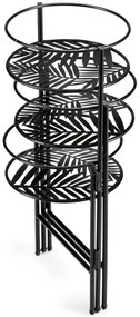 STOJAN NA KVETINÁČ TRIPLE 55X64X20 CM ČIERNA
