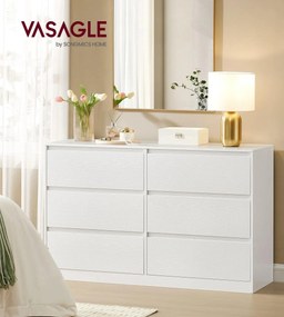 Komoda Vasagle Kailyn 119,4 cm bílá