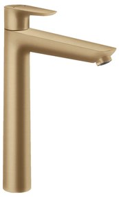 Hansgrohe Talis E, vysoká umývadlová batéria 240 s odtokovou súpravou s tiahlom, kefovaná bronzová, HAN-71716140