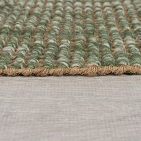 Flair Rugs, Kusový koberec Mottle Jute Ombre Green, 60x110, zelená, chodba / predsieň
