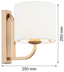 Argon 8356 - Nástenná lampa MARANELLO 1xE27/15W/230V