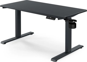 Elektrický stôl s nastavením výšky ergonomický antracitový,1200x600 mm: ARIA