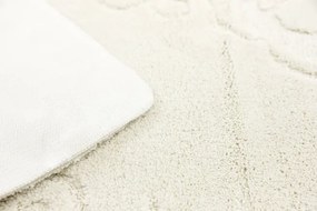 Kúpeľňový koberček Marika krémový, kvety