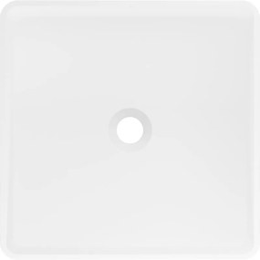 Mexen Adora, voľnestojace umývadlo z konglomerátu 45x45x82 cm, biela matná, 26564500