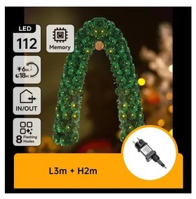 Aigostar - LED Vonkajšia vianočná dekorácia 112xLED/3,6W/230V 2m IP44