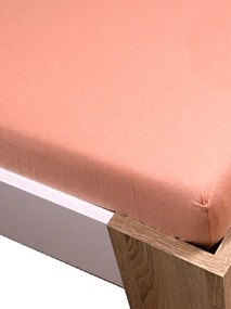 Homa jersey plachta broskyňová