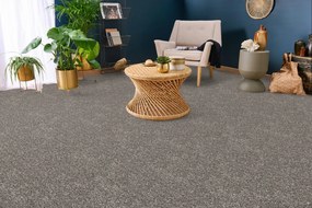 Lano, Koberec metráž Bloom 830, na mieru, šíře 4m,5m, hnedá, ab (mriežka), chodba / predsieň