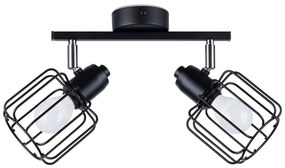 Sollux SL.1115 - Bodové svietidlo BELUCI 2xE14/40W/230V čierna