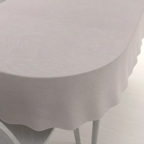 Biante Teflónový oválny obrus TF-066 Béžový režný 120x160 cm