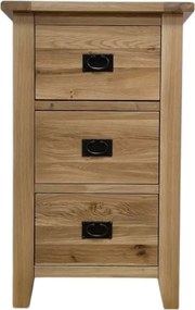 Úzka skrinka na dokumenty s 3 hlbokými zásuvkami, 50x50x110 cm