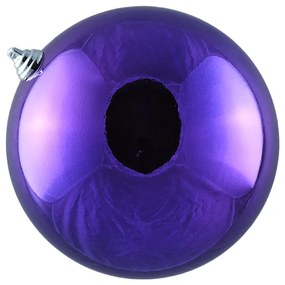 DECOLED Plastová guľa, d. 20 cm, fialová, lesklá