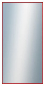 DANTIK - Zrkadlo v rámu, rozmer s rámom 60x120 cm z lišty Hliník červená (7001098)