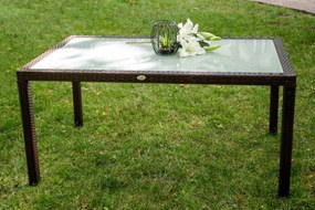 Bello Giardino Záhradný stôl Laurin tmavo hnedý