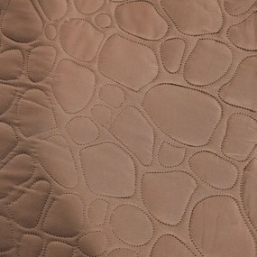 Svetlohnedý prehoz na posteľ STONE Rozmer: 200 x 220 cm