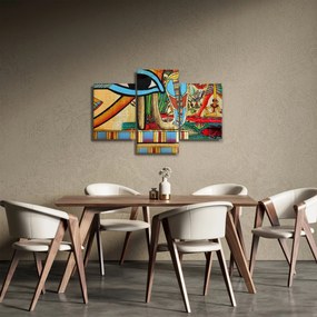 Obraz s egyptskými motívmi (90x60 cm)