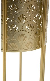 Súprava 2 stojanov na kvetináč v zlatej farbe Mauro Ferretti Golvy, výška 40 cm