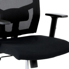BONTEC Kancelárska stolička, hojdací mechanizmus, čierna sieťovina, KA-B1012 BK Farba: Čierna