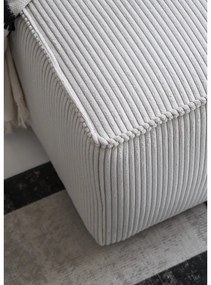 Biela menčestrová rozkladacia rohová pohovka (ľavý roh) Brave Dave – Miuform