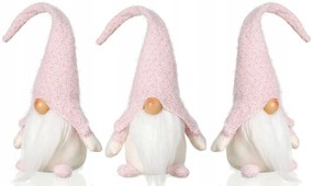 Vianočný škriatok 50 cm - ružový