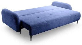 Rozkladacia čalúnená trojmiestna pohovka CLOUDY modrá