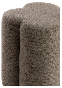 Hnedý taburet z textílie buklé Nalani – Light &amp; Living