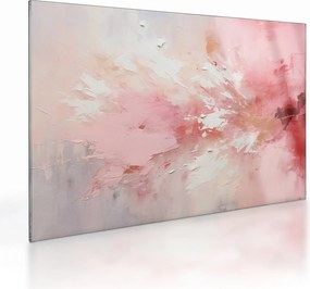 Sklenený obraz - Ružový abstrakt (70x50 cm)