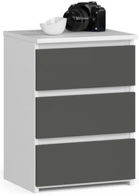 Nočný stolík CL3/40 biely / sivý