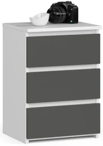 Nočný stolík CL3/40 biely / sivý
