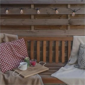 LED solárny dekoračný reťaz 10xLED/0,6W/1,2V 4,5m IP44 800 mAh