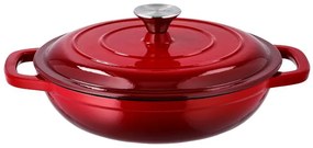 Silvercrest®  Liatinová servírovacia panvica, 2,4 l (červená)  (100393065)