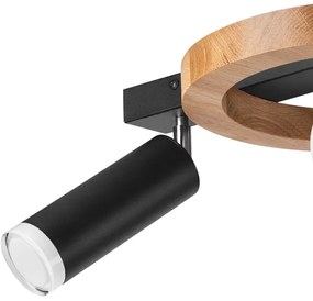 Bodové svietidlo OTIS 1xG9/5W/230V + 2xE27/15W/230V dub