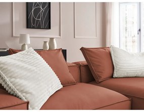 Tmavohnedá rohová pohovka z imitácie kože (variabilná) Boheme – Bobochic Paris