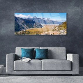Obraz na akrylátovom skle Hory údolie príroda 125x50 cm