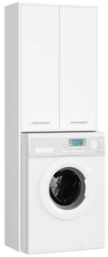 Kúpeľňová skrinka nad práčku FIN 2D biela