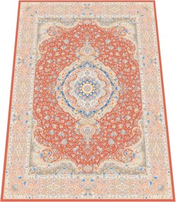 Koberec Miras 1200 MADDER RED – červený obdĺžnik so vzorom Rozmer: 250x350 cm