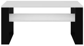 Konferenčný stolík Modern 1p Biela/Čierna