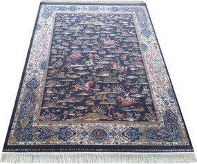 DY Exkluzívny koberec Qum Silk 10 Navy Rozmer: 160x230 cm
