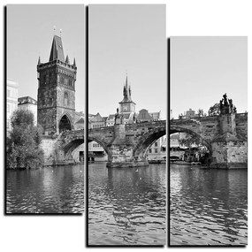 Obraz na plátne - Karlov most v Prahe - štvorec 3259QC (75x75 cm)