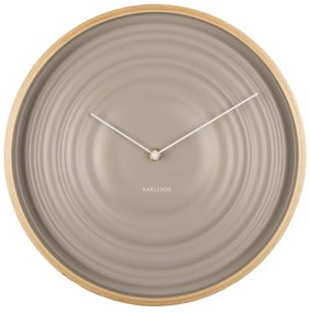 Béžové nástenné hodiny Karlsson Ribble, ø 31 cm