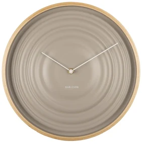 Béžové nástenné hodiny Karlsson Ribble, ø 31 cm