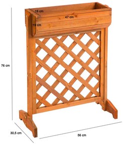 Záhradný drevený box na kvety