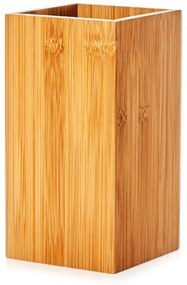 Stojan na kuchynské náradie, štvorcový, cca 12 x 23 x 12 cm (Š x V x H), bambus