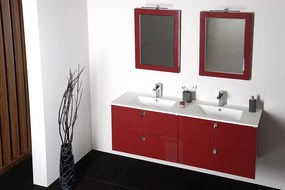 Sapho Sapho, MITRA umývadlová skrinka 121,5x55x46 cm, bordó, MT123