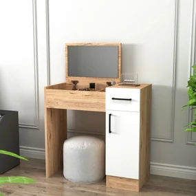 Toaletný stolík Inci - Atlantic Pine, White