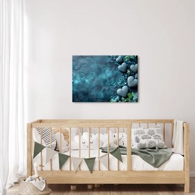 Obraz - Kamene tvaru srdca (70x50 cm)