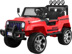 Ramiz Terénne autíčko Raptor Drifter červené + ovládač + pohon 4x4 + úložný priestor + pomalý štart + MP3 LED